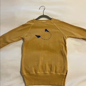 Toddler Picnik Mustard Yellow Sweatshirt Dress